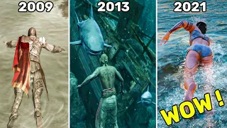 Evolution of Swimming in Assassin's Creed Games (2007-2021)
