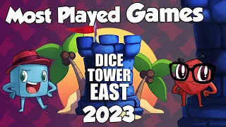 Most Played Games at Dice Tower East 2023