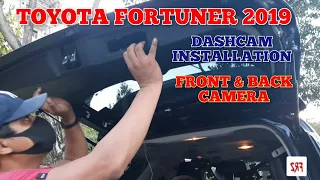 TOYOTA FORTUNER 2019 DASHCAM FRONT AND BACK INSTALLATION. (DIY) How to install Dashcam? QCY N96