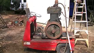 1941 Bamford SD1 Diesel running on old chip oil.