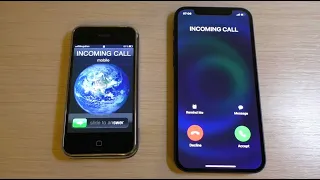 iPhone 2g vs iPhone 12 Incoming Call