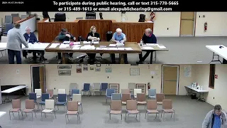 2021-11-17 Town of Alexandria, NY — Board Meeting Live Stream