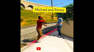 GTA V Franklin 🔥takes revenge from michael 😱and trevor #short|#gtavshort