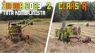 ✔Żniwa 2023  z CLAAS"Ą☆!CZ1✔☆Malutki w akcji😍☆Tata kombajnista➜ Nowy nabyte daje radę🌾▶Agro Barti