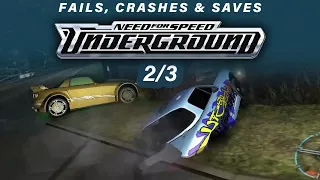 NFS Underground | Fails, crashes and saves PART 2 (First time playing)