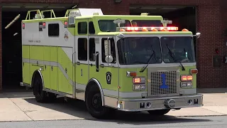 SPARES Hamilton Township Fire Department Rescue 10-1 and Truck 10-1 Responding