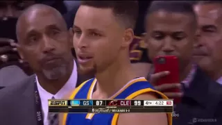Steph Curry throws mouthpiece at a Cavs fan - NBA 2016 Finals Game 6 (FULL VIDEO)