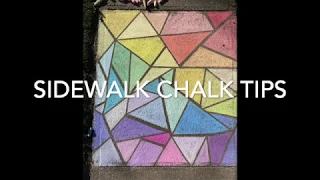 Tips with sidewalk chalk