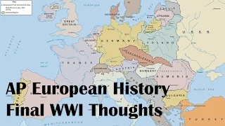 AP Euro 25.5: Final Thoughts