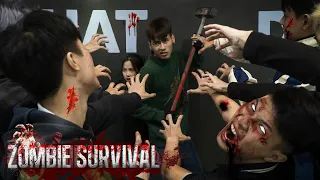 Zombie POV - Zombie Battle at the GYM Rescue Beautiful Crush | 체육관 구출 아름다운 크러시에서 좀비 전투 | Apocalypse