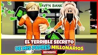 EL TERRIBLE SECRETO DE MIS PADRES MILLONARIOS 😱 Roblox Brookhaven rp Mini Pelicula (Historias)