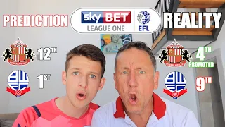 REACTING TO OUR LEAGUE ONE PREDICTIONS 21/22