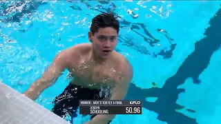 Joseph Schooling's 50.96 100m Butterfly