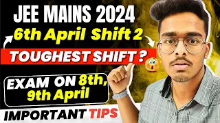 JEE Mains 2024: Strategy for 8,9 April Exam🔥| Expected Marks Vs Percentile | Don't Miss ❌