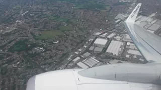 Scenic Take Off from Birmingham Int'l Airport, BHX | Ryanair Boeing 737-8AS