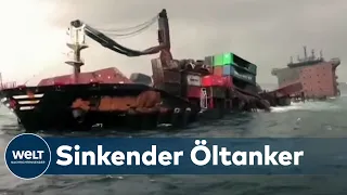 UMWELTKATASTROPHE: Ausgebrannter TANKER vor Sri Lanka droht zu sinken und auszulaufen