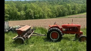 Planting Oats with 1950s Equipment! Allis Chalmers WD45, McCormick No. 10 Grain Drill