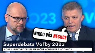 Fico konečně přišel na debatu...