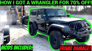 I Bought A TOTALED Jeep Wrangler For Dirt Cheap From Copart To Rebuild! goonzquad & samcrac rebuilds