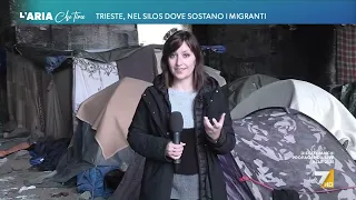 Trieste, le immagini 'che parlano da sole' del silos in cui sostano i migranti