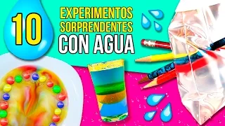 10 EXPERIMENTOS FACILES con AGUA que puedes hacer EN CASA (II) 🌂 * EXPERIMENTOS CASEROS para NIÑOS