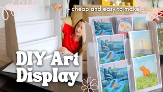 DIY $10 Market Display Stand Tutorial 🌸 How I display my art prints and products at art shows