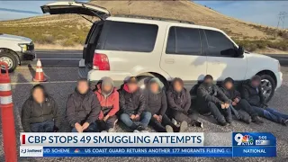 Numerous human smuggling schemes disrupted within the last five days