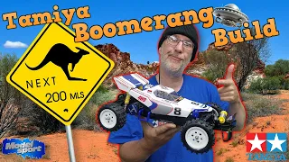Join me as I build the truly iconic Tamiya Boomerang 4wd radio controlled off road bubby.