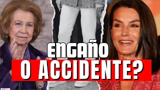 ACCIDENTE o ENGAÑO de Letizia Ortiz en su FELIZ vuelta a sus ACTOS en SOLITARIO