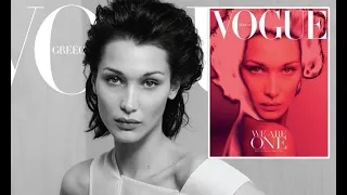 Bella Hadid all Vogue Covers🖤 # bellahadid