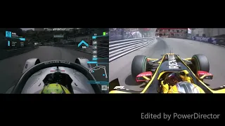 F1 2010 vs Formula E, Monaco comparison