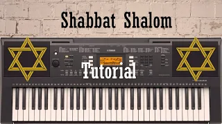 Shabbat Shalom para piano melodía con acompañamiento