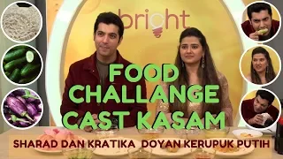 Sharad & Kratika (Bintang Kasam) Ketagihan Makan Kerupuk Putih Khas Indonesia!! | Food Challenge