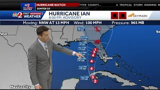 Tracking Hurricane Ian 10 p.m. Monday