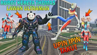 R0B0T KERETA TH0MAS BERTARUNG MELAWAN ULTRAMAN, UPIN IPIN KAGET