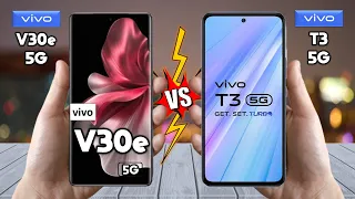 vivo V30e Vs vivo T3 - Full Comparison 🔥 Techvs