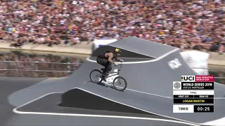 Logan Martin | 3rd place - UCI BMX Freestyle Park World Cup Final | FISE Montpellier 2019