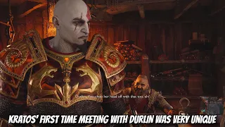 KRATOS FIRST TIME MEETING WITH DURLIN WAS VERY UNIQUE | GOW RAGNAROK NG+