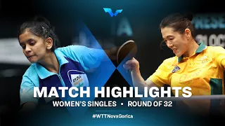 Highlights | Sreeja Akula vs Minhyung Jee | WS R32 | WTT Contender Nova Gorica 2022