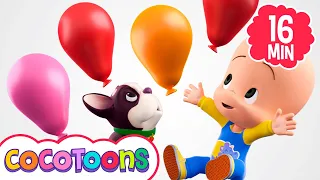 Learn colors with Cuquin's magic balloons | Children Songs and Educational Videos | Cocotoons