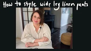 How to Style Wide Leg Linen Pants @ziliottodesign