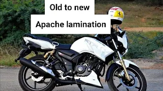 #Apache RTR bike modified#apachelamination#apachewrapping 2021new look