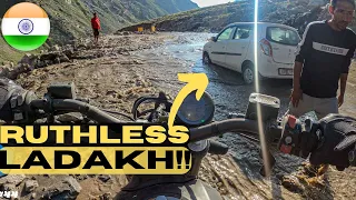 Ruthless off-roading! Most beautiful ride in Ladakh, Suru valley! India Motorcycle travel vlog EP46
