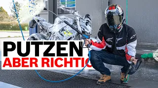 Motorrad waschen aber richtig - In 11 Schritten