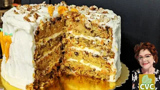 Old Fashioned Carrot Cake from Scratch - Old Fashioned Baking at Home