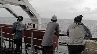 DI ATAS KAPAL PELNI DOBONSOLO YANG SEDANG MENGHADAPI OMBAK TINGGI (@mashadibungachannel5710 )