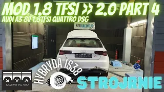 Audi A3 8V 1.8 TFSI Quattro DSG Mod Silnika na 2.0 Part4 - STROJENIE Kivi Racing Factory TEST 0-100