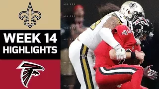 Saints vs. Falcons | NFL Week 14 Game Highlights