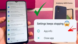 settings app not opening in samsung A03 core | how to fix setting not open in android