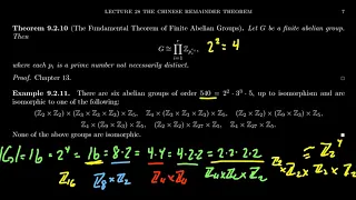 The Fundamental Theorem of Finite Abelian Groups